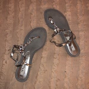 Metallic Nina Sandals